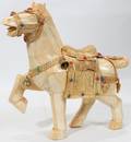 012490 CHINESE BONE CLAD HORSE SCULPTURE C1880