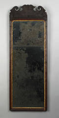 George II mahogany looking glass ca 1730
