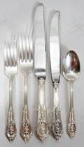 060058 WALLACE ROSE POINT STERLING FLATWARE 1934