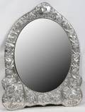 052028 LONDON STERLING REPOUSSE MIRROR BY W COMYNS