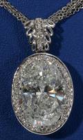 052053 1407 CT OVAL BRILLIANT CUT DIAMOND PENDANT
