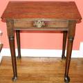 051024 ENGLISH OAK TABLE W A SINGLE DRAWER 18TH C