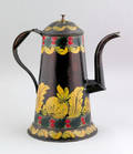 Tole coffee pot 19th c