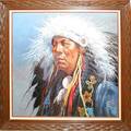 042049 JORGE B TARALLO OIL ON CANVAS INDIAN CHIEF
