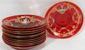 041035 VENETIAN CRYSTAL  ENAMEL PLATES C 1920