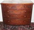 041043 SHERATON MAHOGANY BOWFRONT CHEST OF DRAWERS