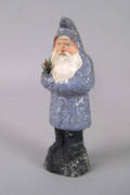 Blue paper mache belsnickle ca 1900