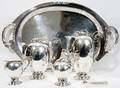 031001 DANISH STYLE STERLING SILVER TEA  COFFEE SET