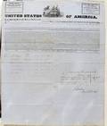 030016 AMERICAN SHIP DOCUMENT BRIG NARITISKE FROM NY