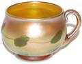 021016 LC TIFFANY GOLD FAVRILE GLASS PUNCH CUP