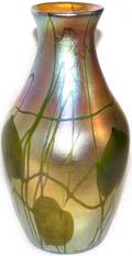 021014 L C TIFFANY GOLD FAVRILE GLASS VASE 5138L