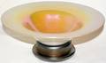 021059 STEUBEN GOLD AURENE  CALCITE GLASS BOWL 2 PC