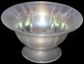 021050 STEUBEN VERRE DE SOIE GLASS FOOTED BOWL