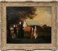 012029 ALFRED CHALON RA OILCANVAS CHILDREN  PONY