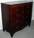012056 ENGLISH MAHOGANY CHEST C1810 H42 W42 D20