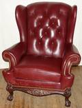 011035 HANCOCK  MOORE LEATHERUPHOLSTERED CHAIR