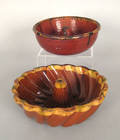 Two Pennsylvania redware food molds 19th c