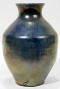 101088 PEWABIC IRIDESCENT GLAZED POTTERY VASE C1920