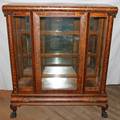 081067 AMERICAN TIGER OAK CHINA CABINET C 1900