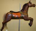 070074 CARVED WOOD HAND PAINTED CAROUSEL HORSE