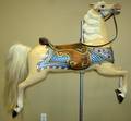 070071 CARVED WOOD HAND PAINTED CAROUSEL HORSE