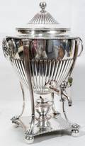 061115 ENGLISH SHEFFIELD PLATE COFFEE URN 19TH C