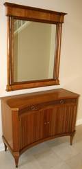 061094 BAKER WALNUT CONSOLE  MIRROR H 32 W 40