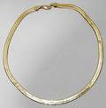101157 14K GOLD HERRINGBONE NECK CHAIN L18