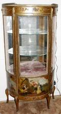 101146 FRENCH VERNIS MARTIN STYLE VITRINE LATE 19TH C
