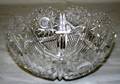 100083 CUT CRYSTAL BOWL WSTARBURST PATTERN DIA93