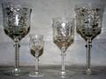 100081 CRYSTAL STEMWARE WATER GOBLETS WINES  LIQUORS