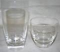 100074 STEUBEN CRYSTAL TUMBLERS  ROCK GLASSES