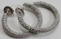 092172 848 CT DIAMOND ENCRUSTED HOOP EARRINGS