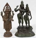 092154 LORD GANESHA HINDU FIGURES ANTIQUE TWO