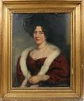 072070 AMERICAN SCHOOL OIL PORTRAIT OF A LADY