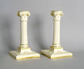 Pair of Royal Worcester candlesticks