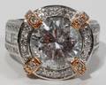 062064 521 CT ROUND DIAMOND AND PLATINUM RING
