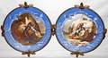101204 FRAMED PORCELAIN CHARGERS C1900 DIA13