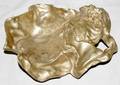 101196 ART NOUVEAU BRONZE INKWELL C1900