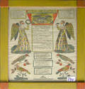 Allentown printed and hand colored fraktur dated 1833