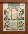 Blumer printed and hand colored fraktur dated 1837