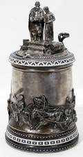 092083 ANDREI MIK POSTNIKOV RUSSIAN SILVER TANKARD