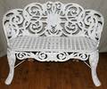 091179 KRAMER BROS OF DAYTON CAST IRON GARDEN BENCH
