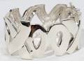 081132 STERLING SILVER XO BANGLE BRACELET