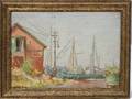 072090 JOSEPH W GIES OIL HARBOR SCENE