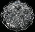 071131 CLARK CRESTEN PATTERN CUT GLASS PLATE