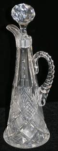 071112 LIBBEY HOWARD BRILLIANT CUT GLASS DECANTER