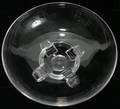 070117 STEUBEN GLASS BOWL WSCROLL FEET H 2 34