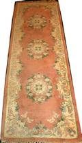 070114 AUBUSSON DESIGN ORIENTAL WOOL RUNNER 26