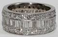 062085 45CT BAGUETTE  ROUND DIAMOND ETERNITY BAND